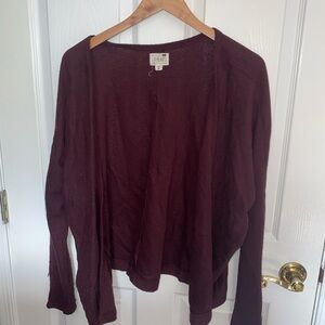 LA Hearts Maroon Cardigan, good condition